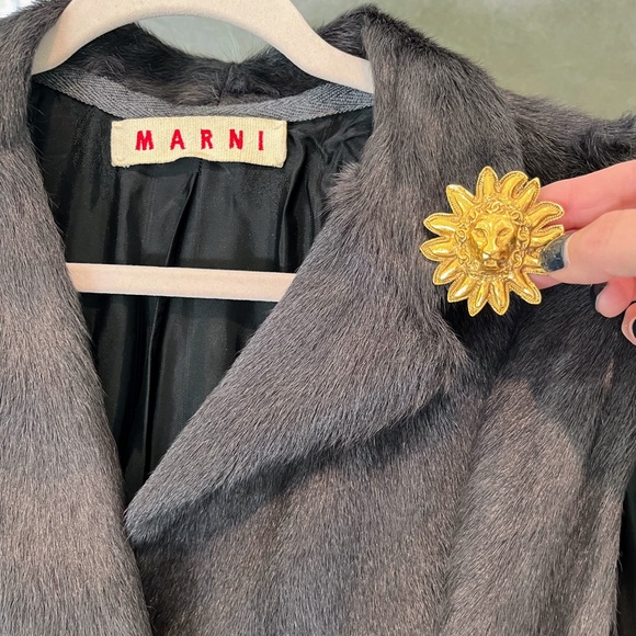 AUTHENTIC Rare Chanel Early 80'S Lion Brooch IN 24k Gold Plated - Picture 4 of 8